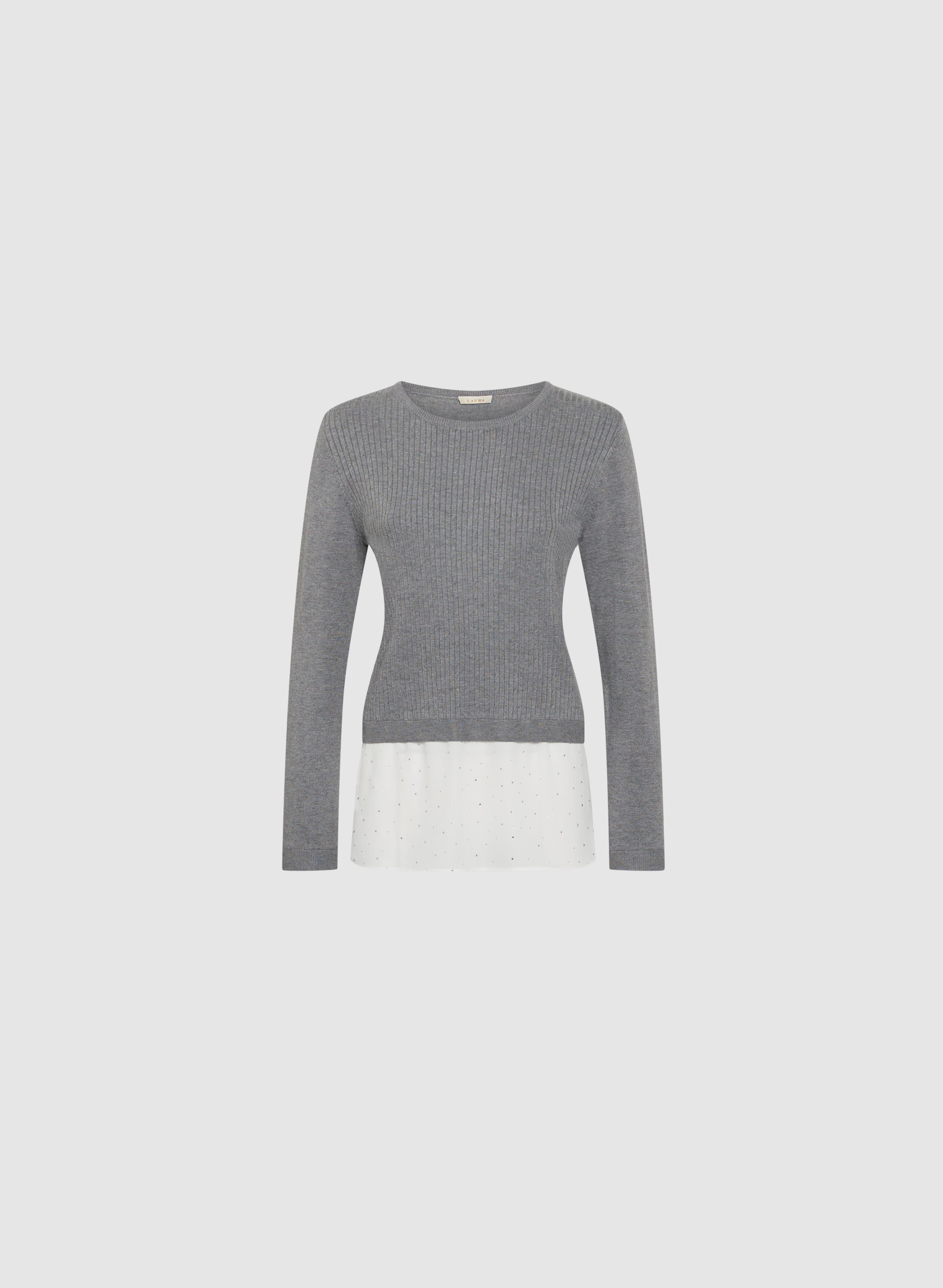 Stylish Faux Layered Pullover Sweater for Women - Cozy Knit Long Sleeve Turtleneck Top - Perfect for Fall, Winter & Casual Outfits