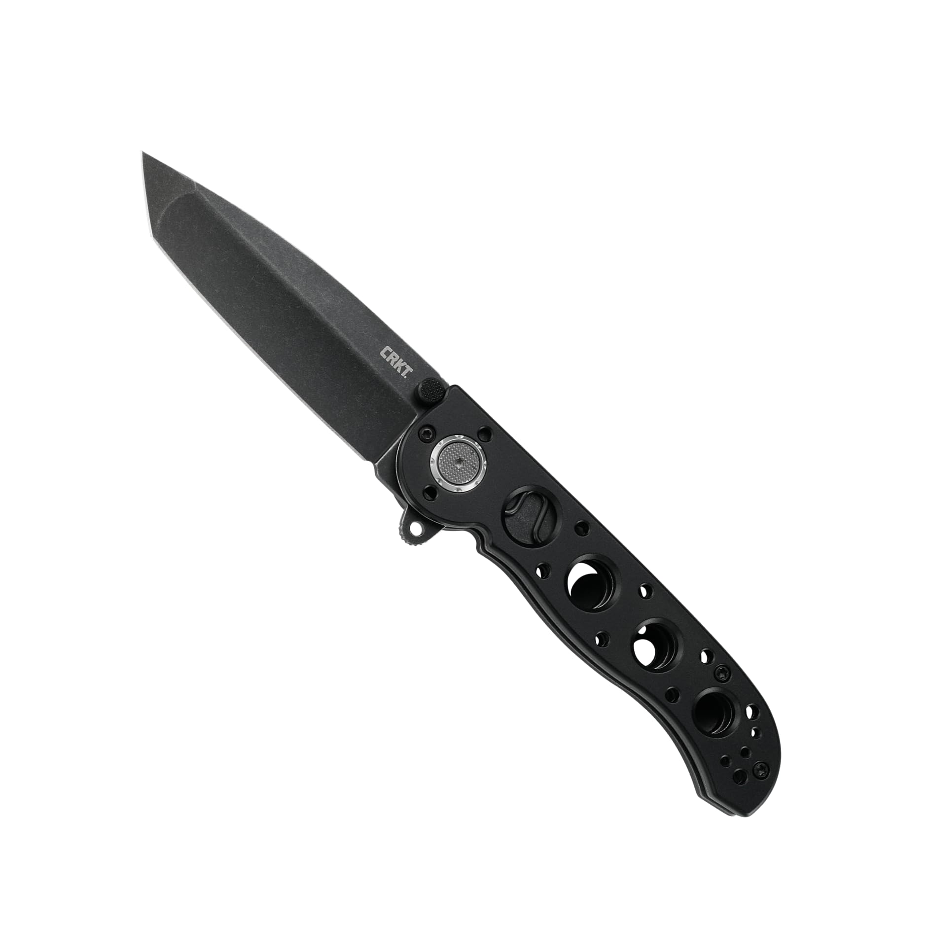 CRKT M16-02DB Assisted Opening Folding Pocket Knife - Deadbolt Lock, Reversible Pocket Clip, Stonewash Blade & Aluminum Handle - Perfect EDC Knife for Camping, Hiking & Outdoor Adventures
