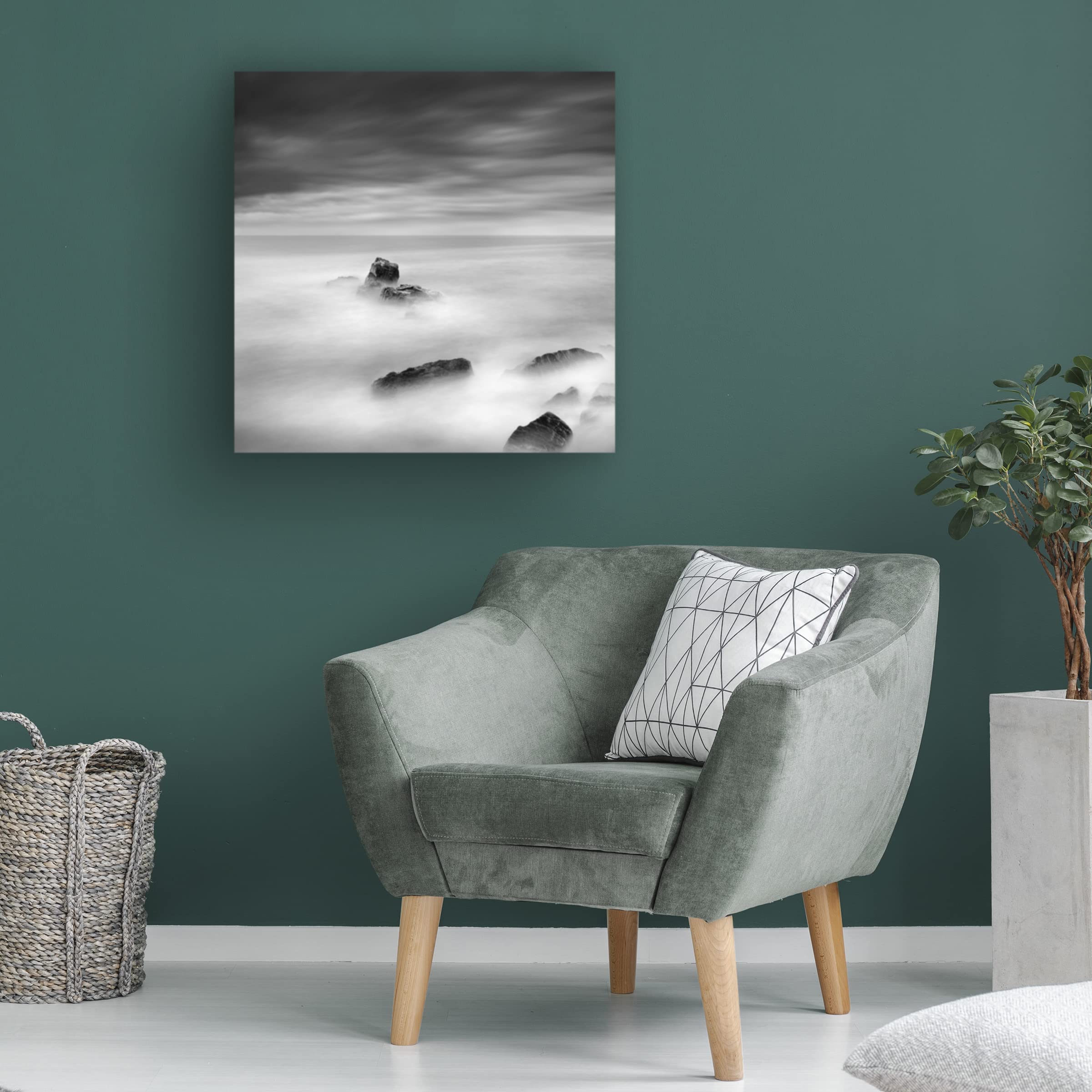 George Digalakis 'A Piece of Rock 35' Canvas Wall Art Print - Modern Landscape Painting for Living Room, Bedroom & Office Decor