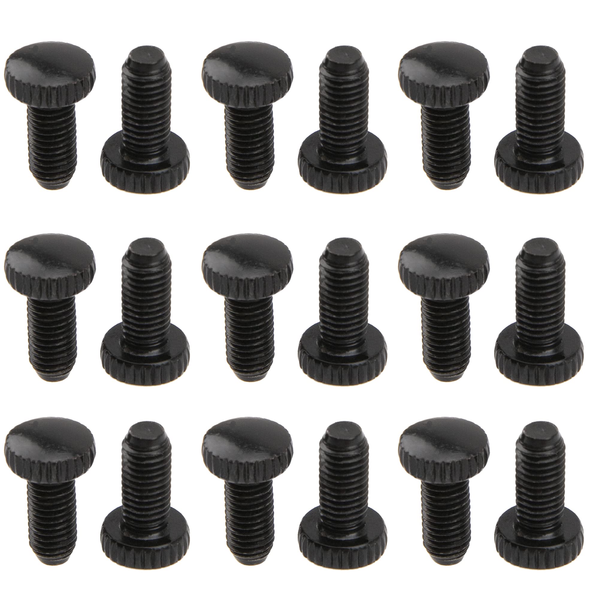 18Pcs Yootones Electric Guitar Bridge Fine Tuning Screws Replacement - Black Tremolo Bridge Fine-Tuning Screws Compatible with Floyd Rose Electric Guitars | Perfect for Guitar Maintenance, Repair & Performance Enhancement