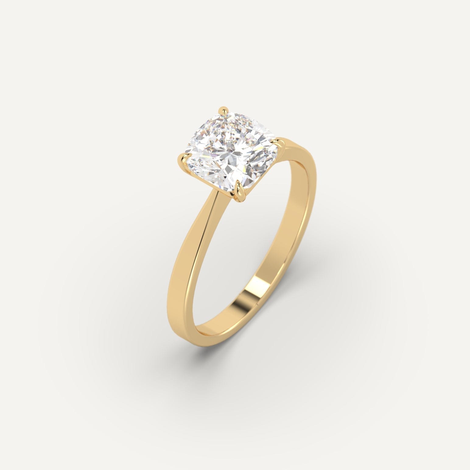 2 Carat Cushion Cut Diamond Engagement Ring - 14K White Gold Wedding Band for Women - Perfect for Proposals, Anniversaries & Special Occasions