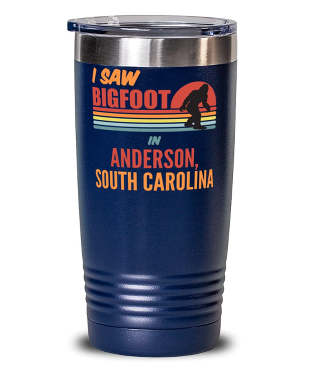 20oz Bigfoot in Colorado Springs Tumbler Mug - Insulated Stainless Steel Travel Cup for Coffee & Tea - Perfect for Camping, Hiking & Outdoor Adventures (Black)
