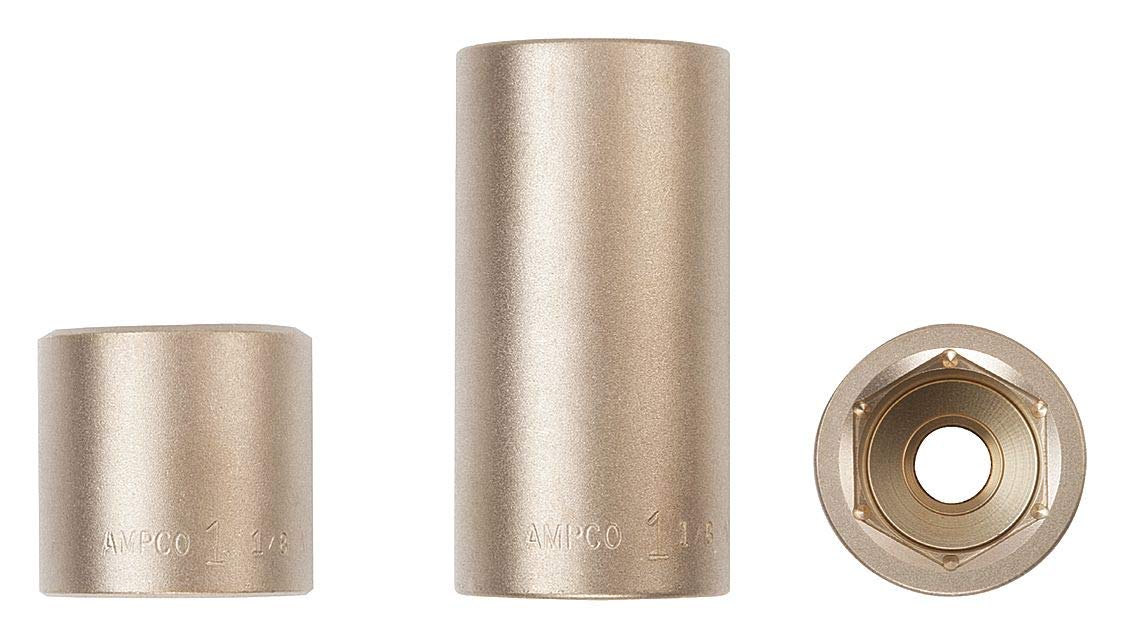 Ampco Safety Tools 3/4D 21mm Deep Well Socket - Non-Sparking, Non-Magnetic, Corrosion Resistant for Hazardous Environments | Ideal for Oil & Gas, Chemical Plants & Explosive Areas