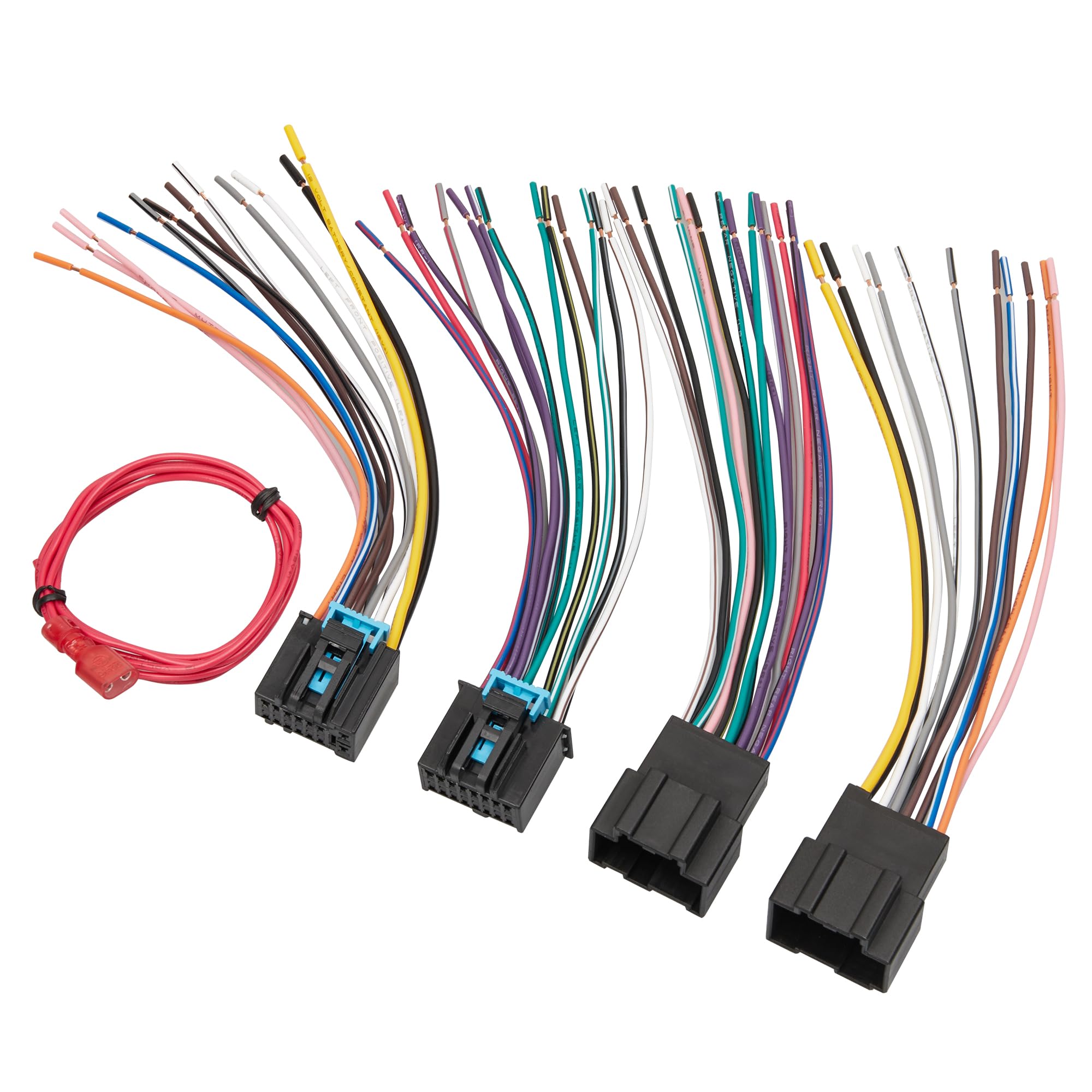 RED WOLF Car Radio Wiring Harness Adapter Kit - Male & Female Connector for 2006-2013 Chevy GMC Sierra Savana Buick - Easy Aftermarket Stereo Installation - Replacement for OE Factory Wire Connector (1 Pair) - Perfect for DIY Car Audio Upgrades & Headunit Replacements