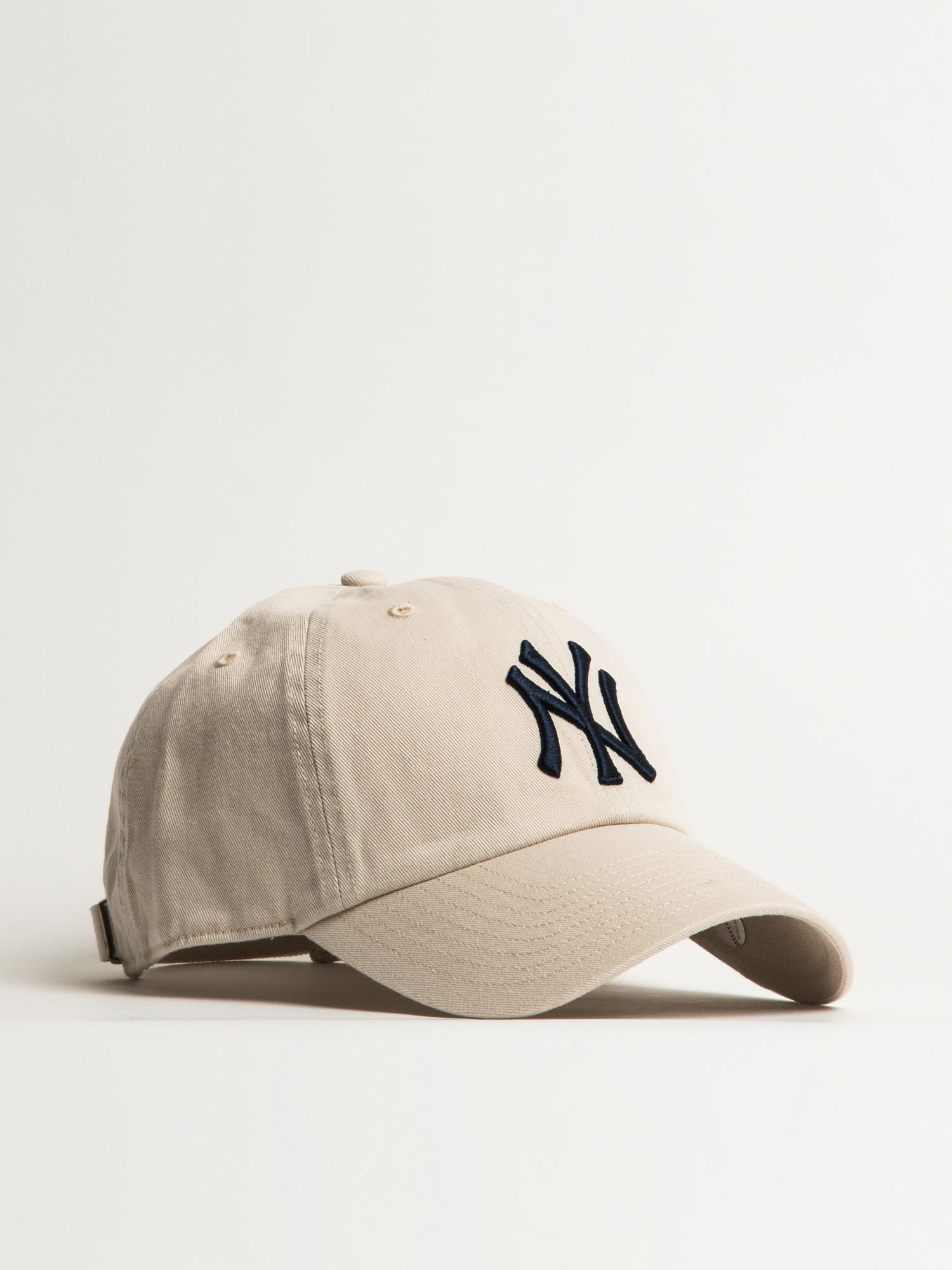 New York Yankees 47 Clean Up Adjustable Baseball Cap - Bone Color for Men & Women - Perfect for Games, Fan Gear, and Casual Wear