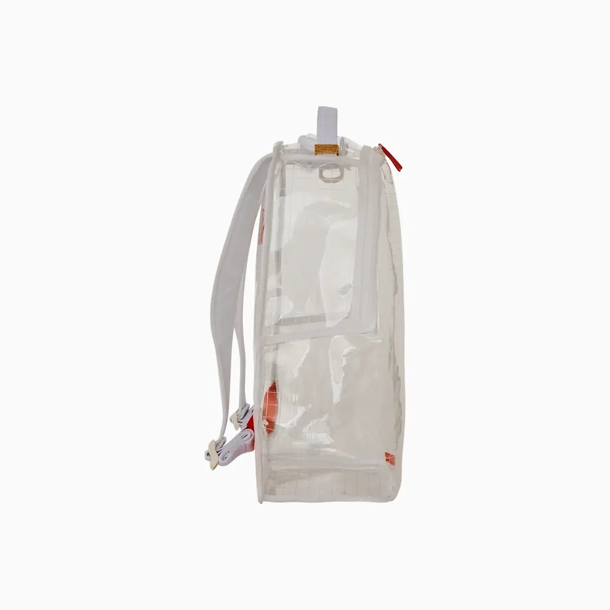 Clear Vision Sharks In Paris 100 All Clear Deluxe Backpack - Stylish Transparent School Bag for Students & Travelers