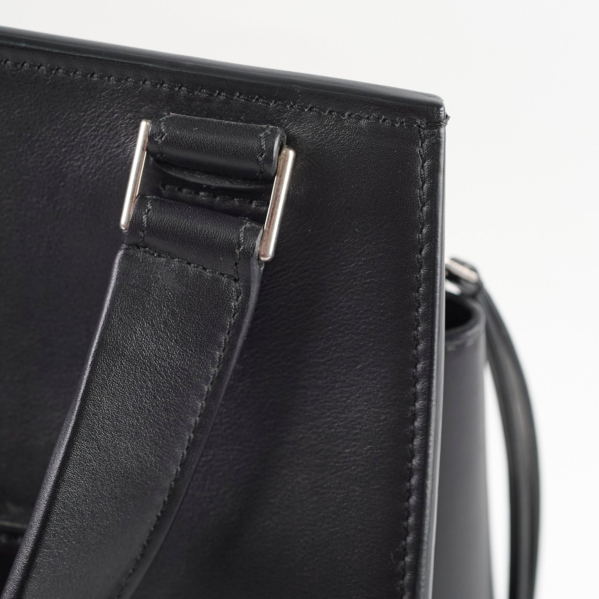 Celine Edge Medium Shoulder Bag in Beige & Black - Luxury Leather Handbag for Women | Perfect for Work, Travel & Everyday Use