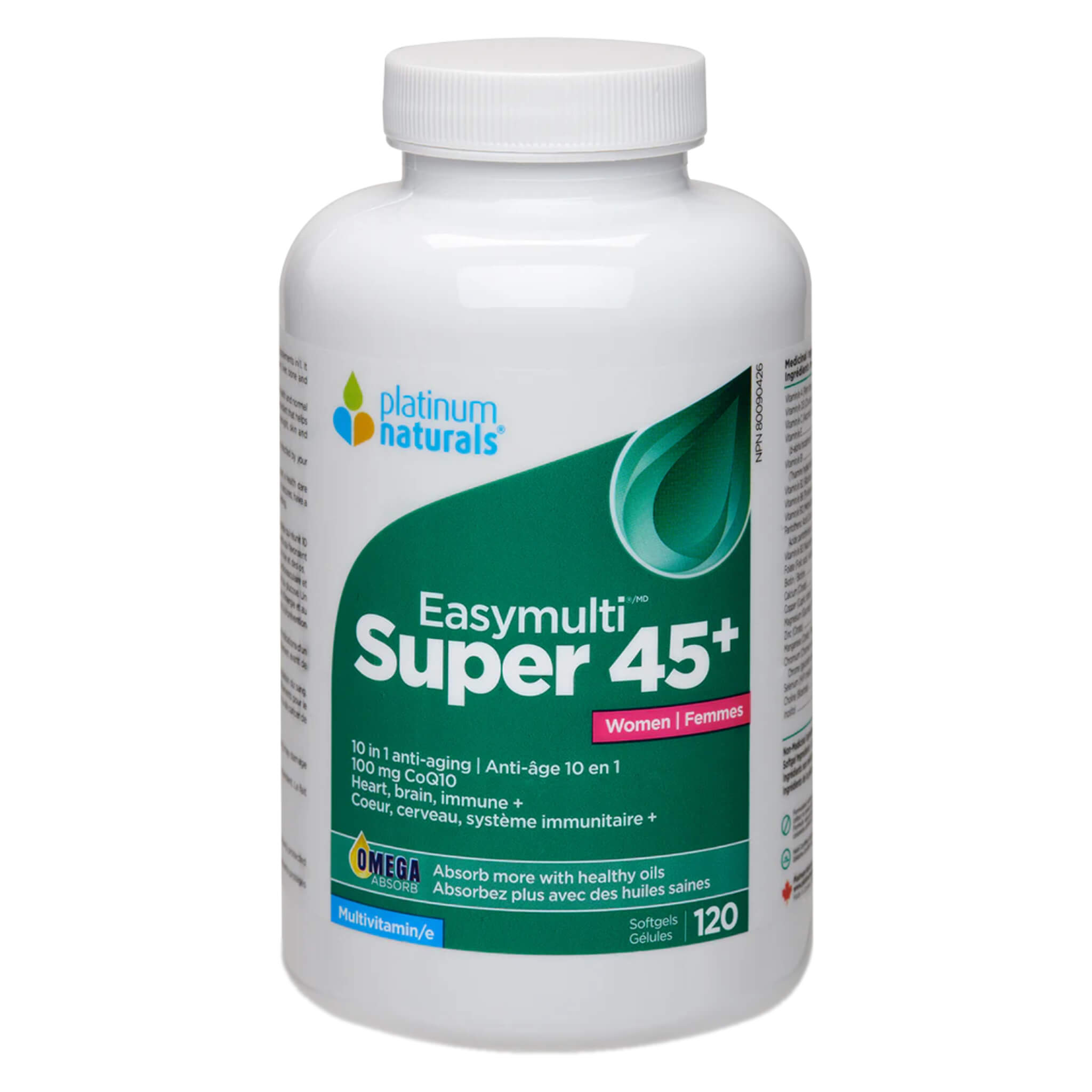 EasyMulti Super 45+ Multivitamin for Women - Daily Immune Support & Energy Boost - Perfect for Active Lifestyles & Wellness Routines