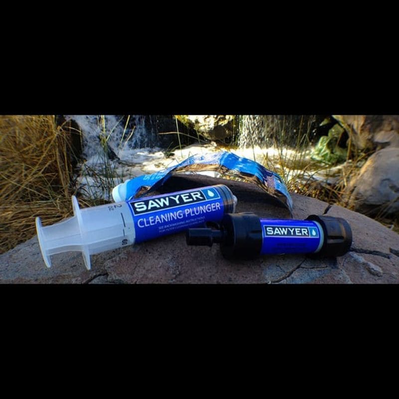 Sawyer Mini Water Filtration System - Portable & Lightweight Water Filter for Hiking, Camping, Travel, and Emergency Preparedness