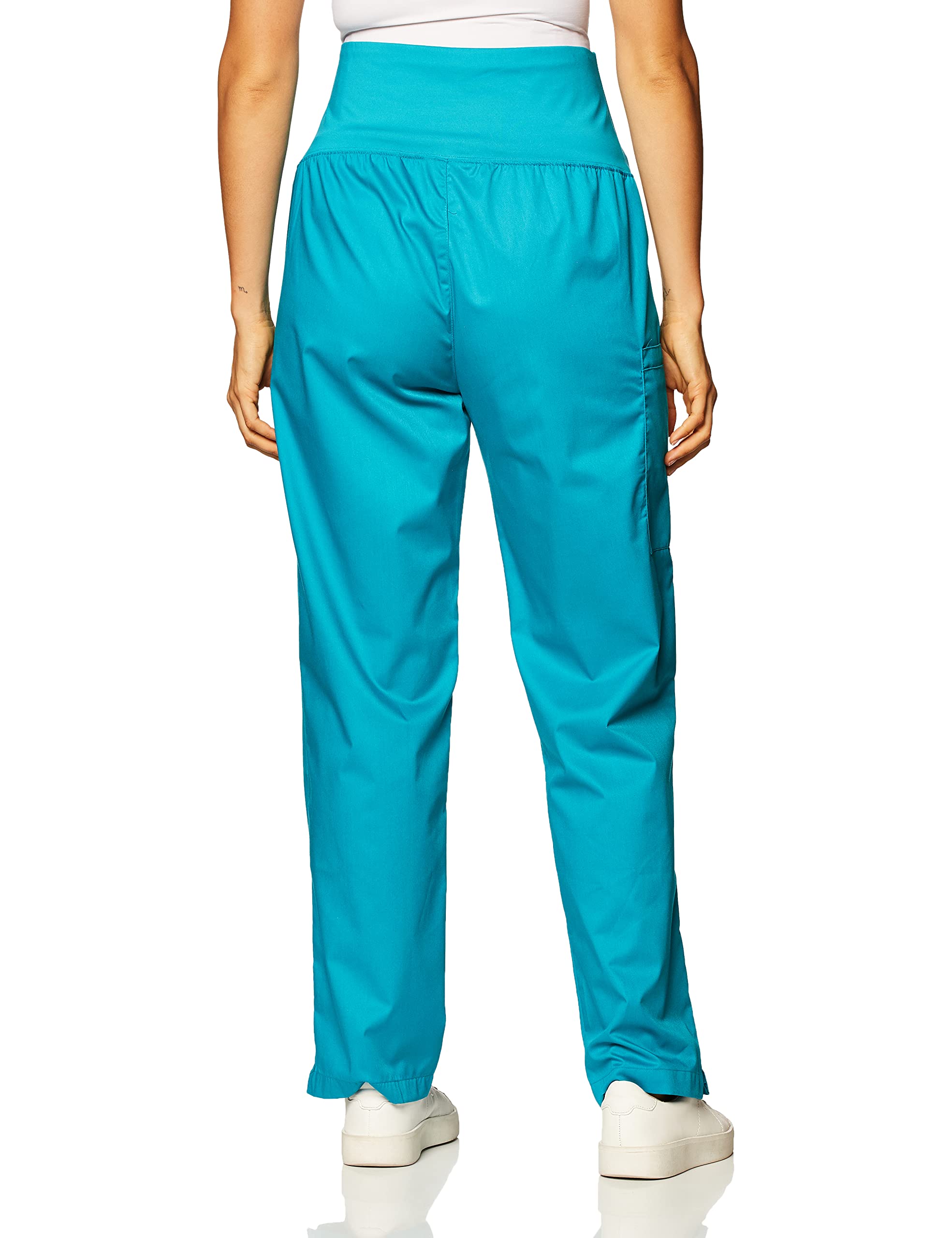 Women's Wonderwork Maternity Pants - Teal Blue, 2X-Large - Comfortable Stretch Pregnancy Pants for Work & Everyday Wear