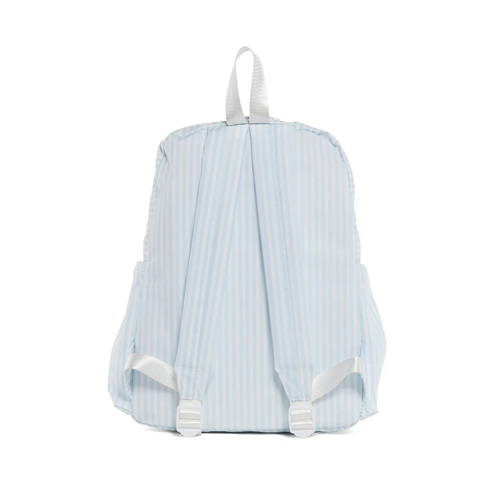 TRVL Design Backpacker Pimlico Stripe Blue Travel Backpack - Lightweight Durable Carry-On for Hiking, Camping & Airplane Travel