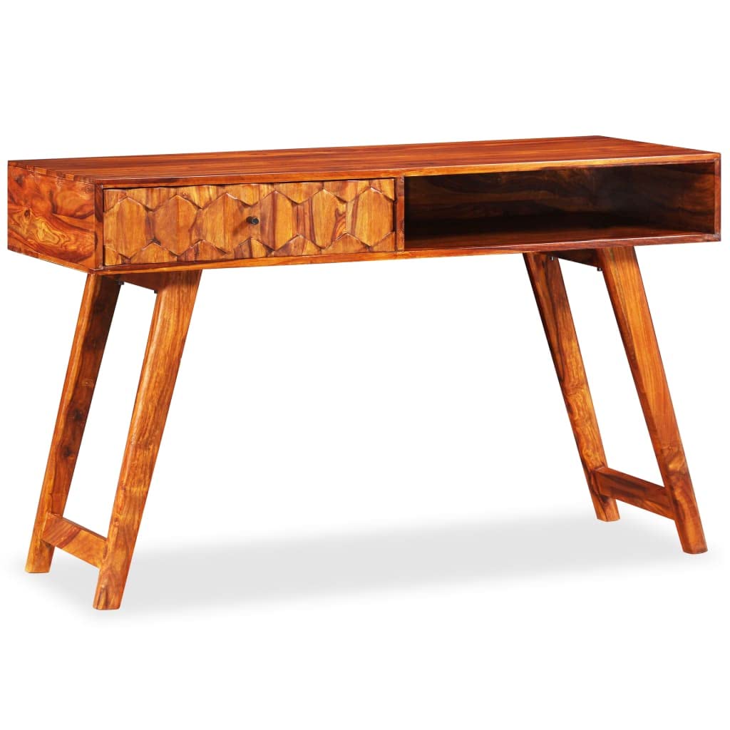 Sturdy Solid Sheesham Wood Writing Desk 46.5