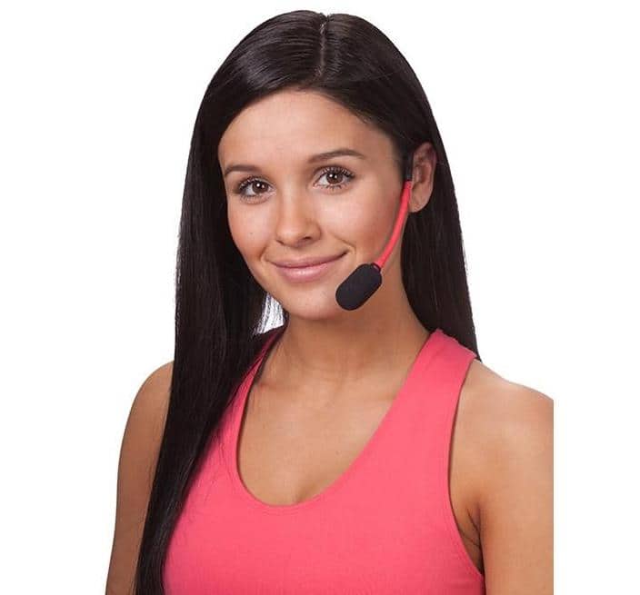 Wireless Fitness Headset Microphone with Noise Cancellation - Bluetooth Sports Headset for Gym, Running, Cycling & Workouts - Hands-Free Clear Calls & Music