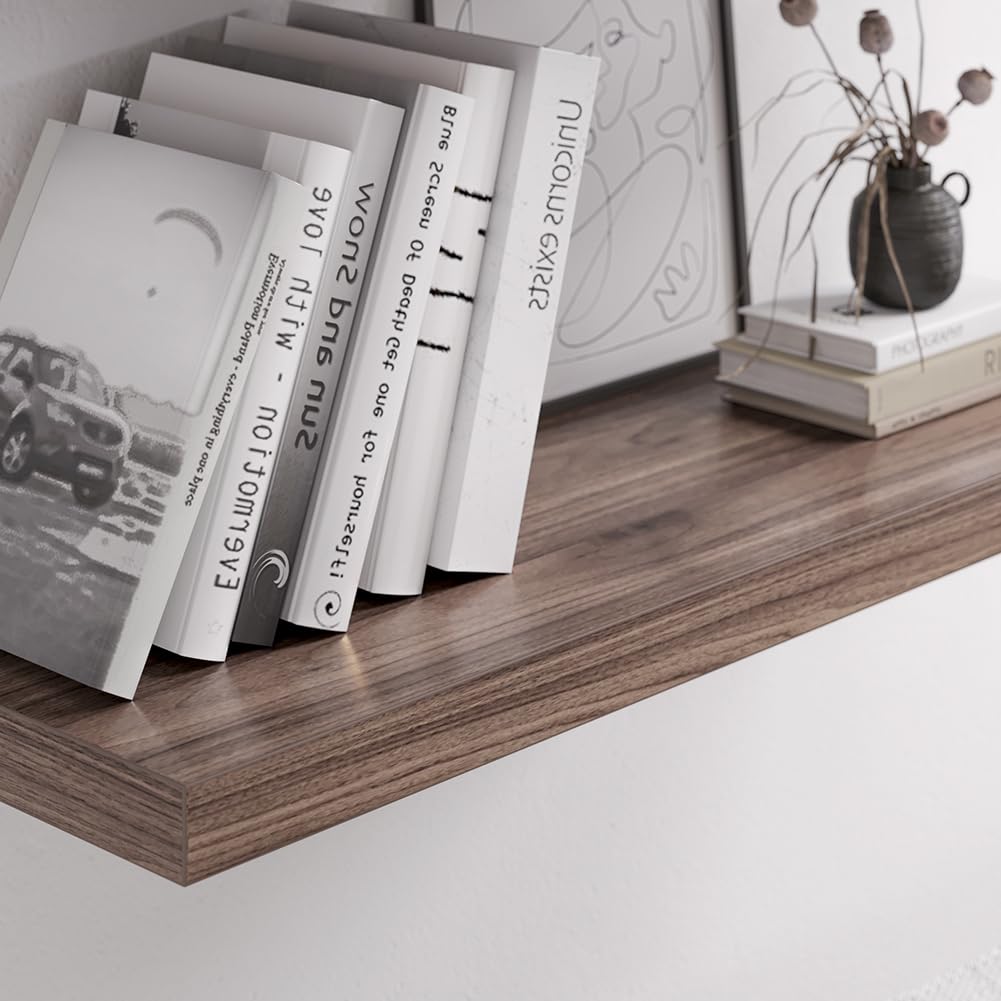 Premium Walnut Floating Shelf Set - 30
