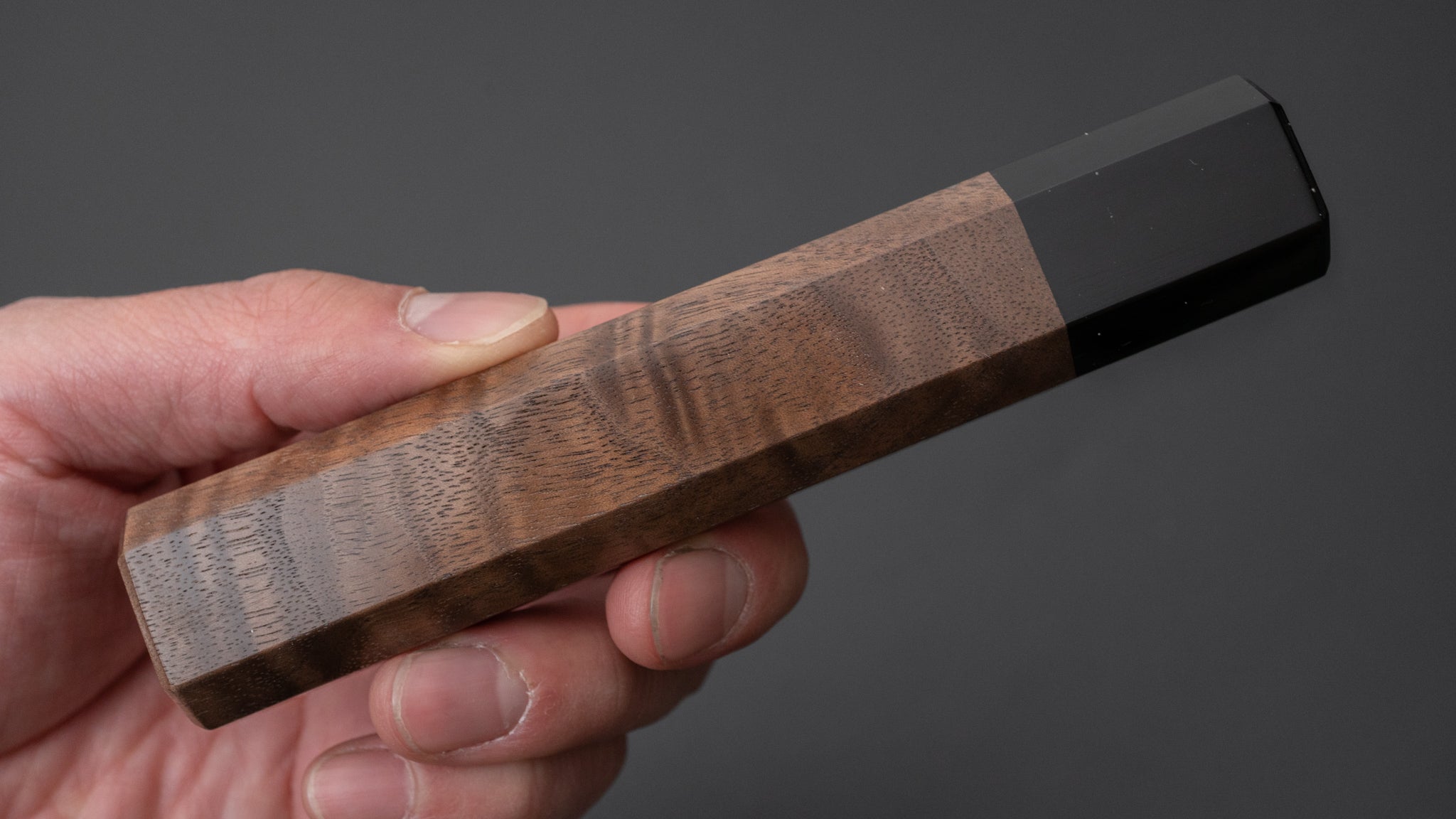 Hitohira WB Walnut & Buffalo Horn Handle 130mm Japanese Chef Knife - Perfect for Sushi, Meat Slicing & Precision Cooking
