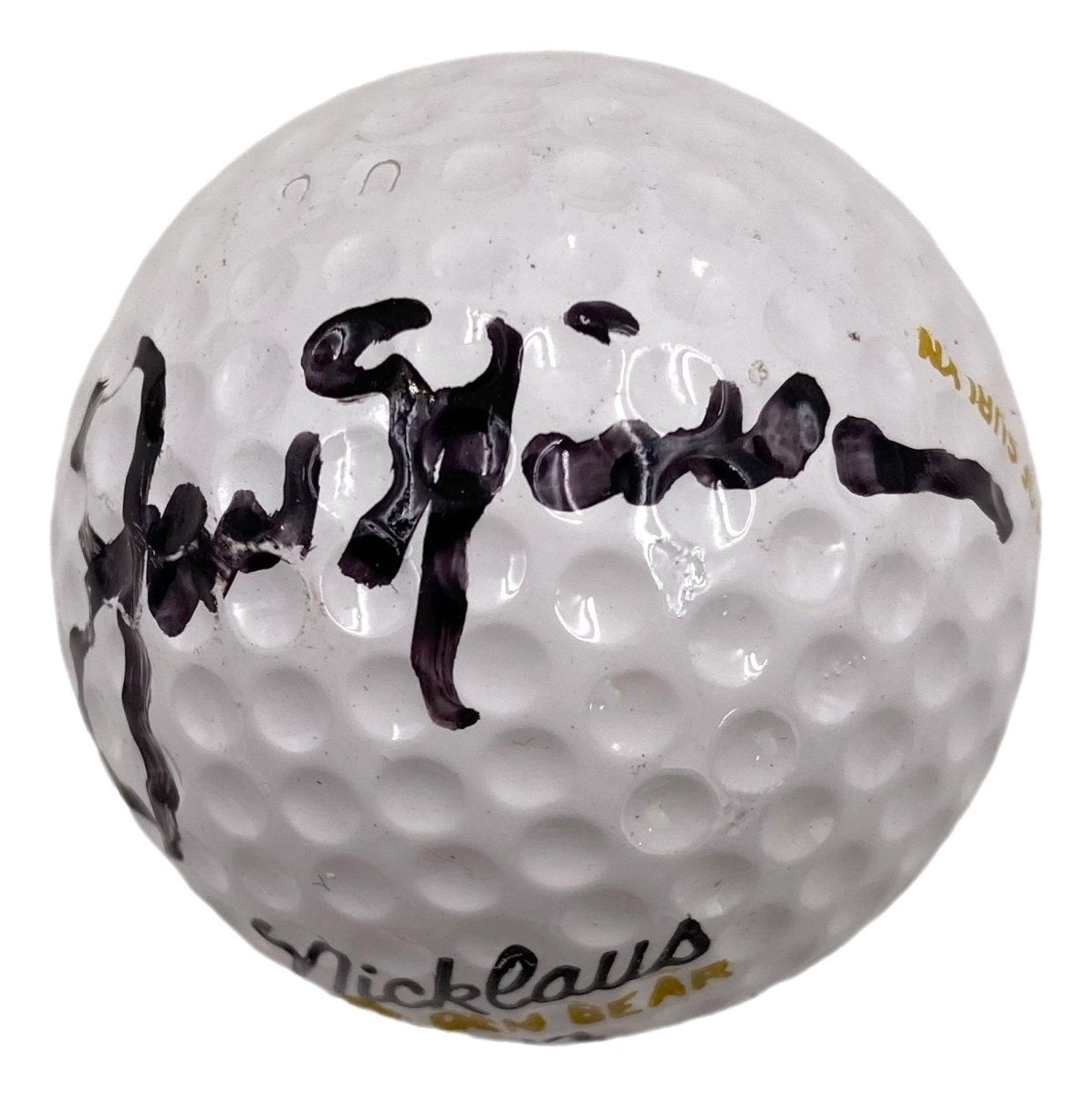 Jack Nicklaus Autographed Golden Bear Golf Ball - Limited Edition Collectible BAS AC22589 - Perfect for Golf Memorabilia Collections & Sports Fan Gifts