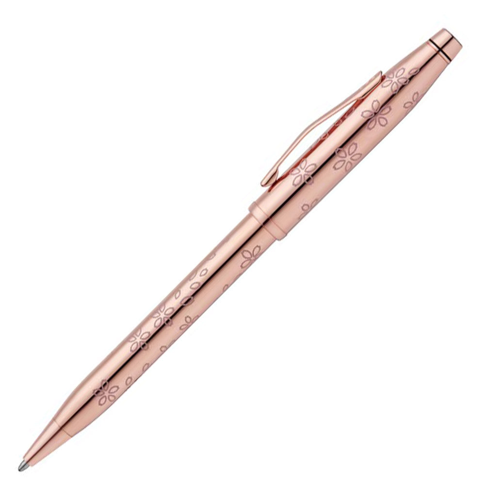 Cross Century II Cherry Blossom Rose Gold Plated Ballpoint Pen - Premium Writing Instrument for Business, Gifts & Luxury Collectibles - Perfect for Office, Journaling & Special Occasions