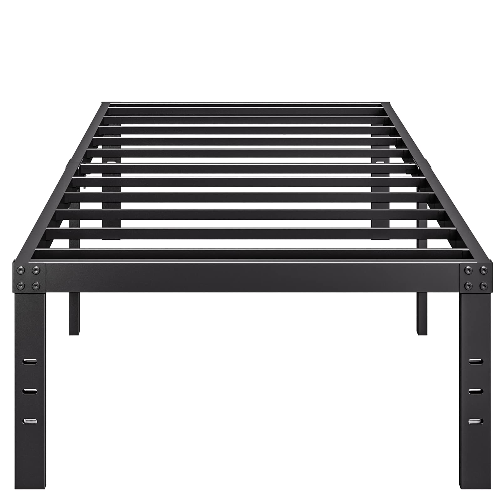 COMASACH 18-Inch Heavy Duty Metal Bed Frame for Twin XL - No Box Spring Needed, Under Bed Storage, Noise Free Mattress Foundation Supports up to 2000Lbs - Easy Assembly for Dorm, Guest Room & Small Spaces
