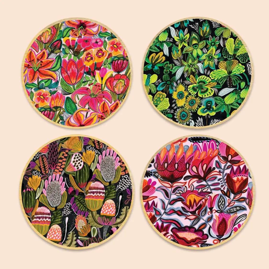 Bush Bounty Wooden Magnet Set - Rustic Home Decor, Refrigerator Magnets for Kitchen, Office & DIY Crafts - Perfect for Gifts, Memo Boards & Photo Displays