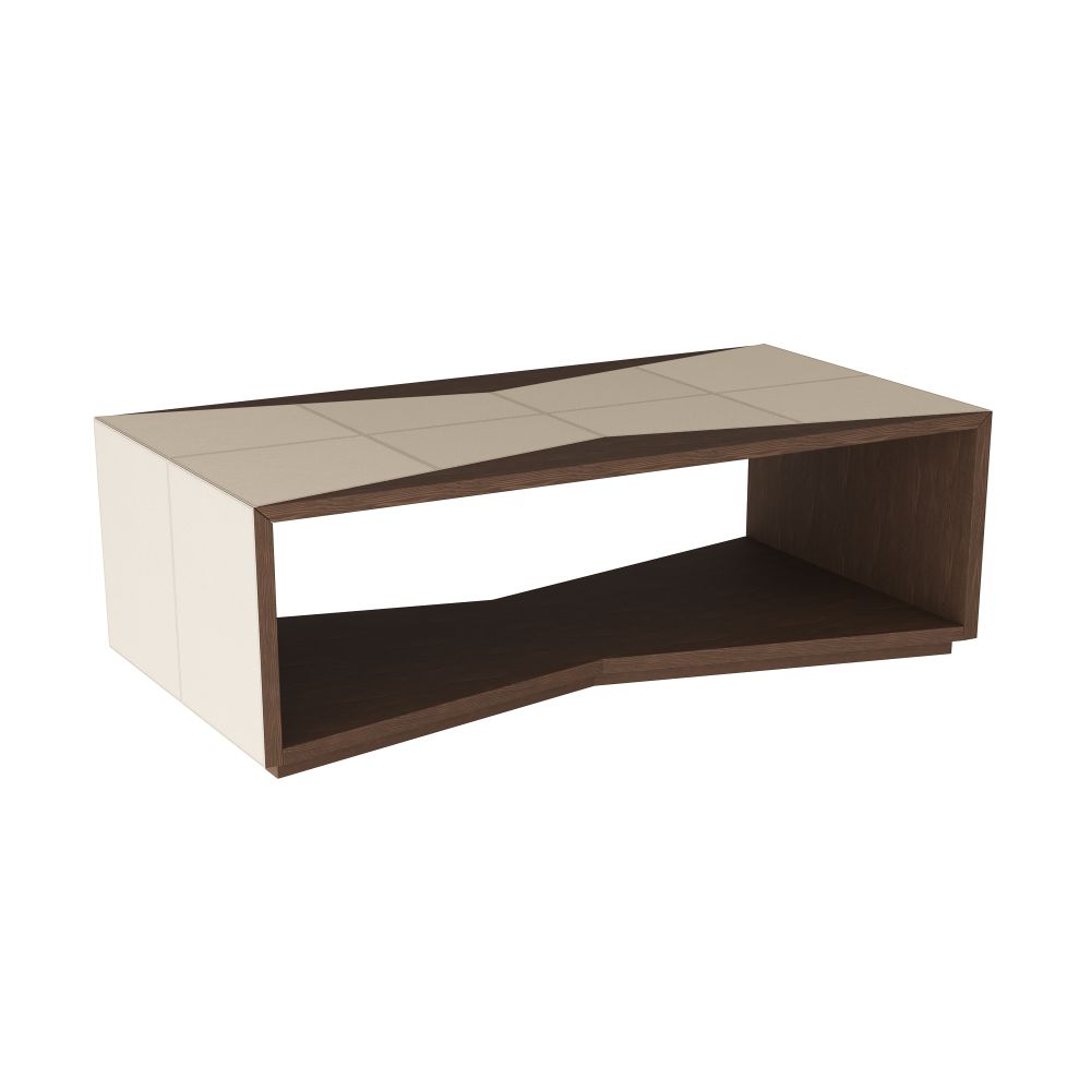 Stylish Brown Ajax Cocktail Table - Modern Living Room & Lounge Furniture for Home Decor & Entertainment Spaces