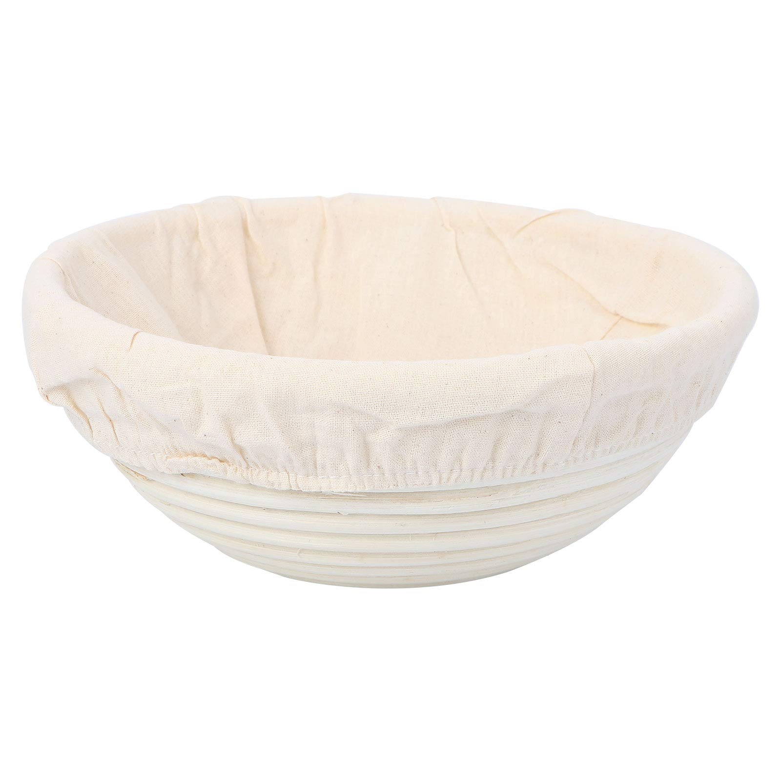 DOITOOL Unbleached Natural Cane Bread Proofing Basket - Round Banneton for Artisan Sourdough, Homemade Bread Baking - Perfect for Bread Making, Dough Rising & Loaf Shaping - Ideal for Home Bakers & Professional Bakeries