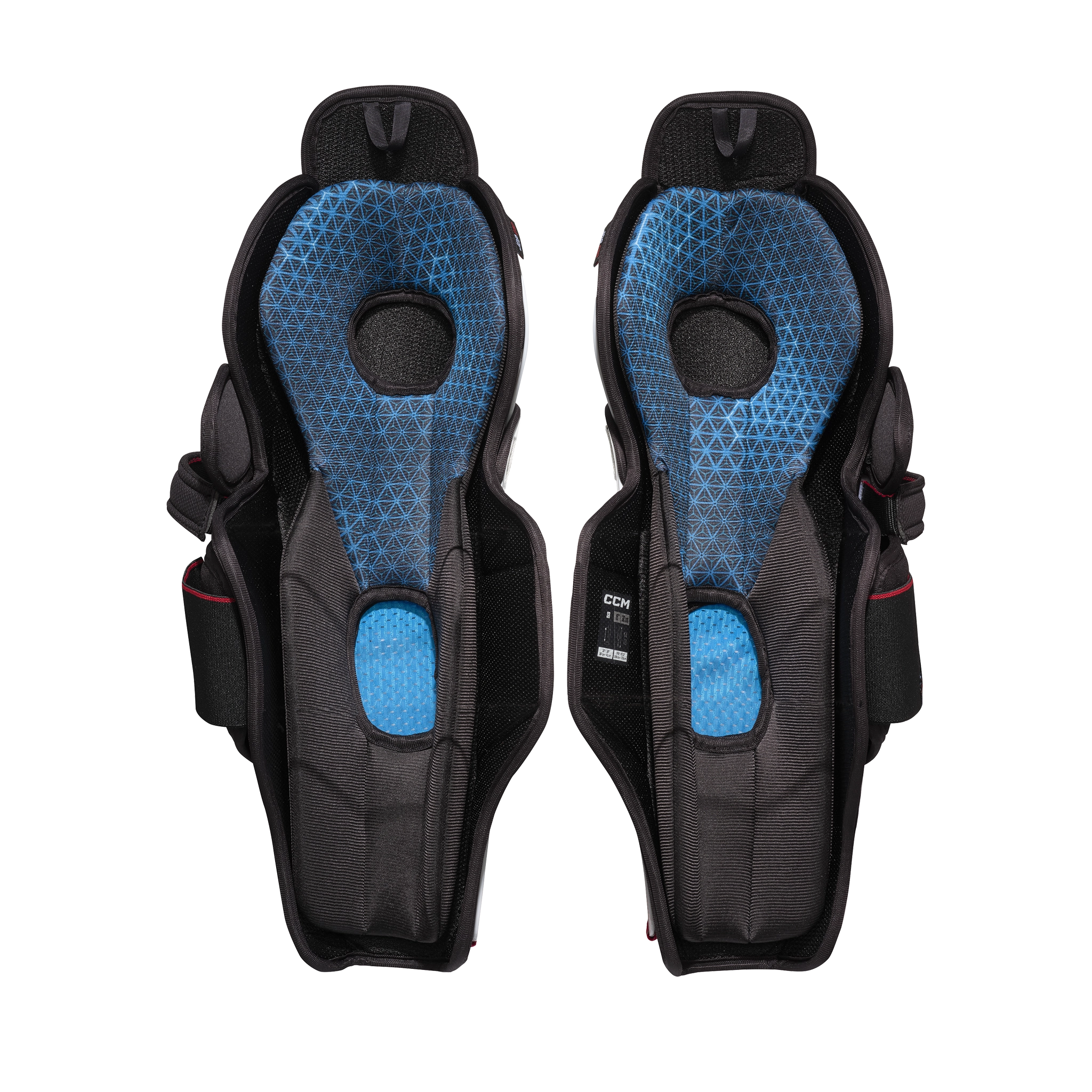 CCM JetSpeed FT880 Junior Hockey Shin Guards - Protective Gear for Youth Ice Hockey Players - Perfect for Games, Practices, and Training Sessions