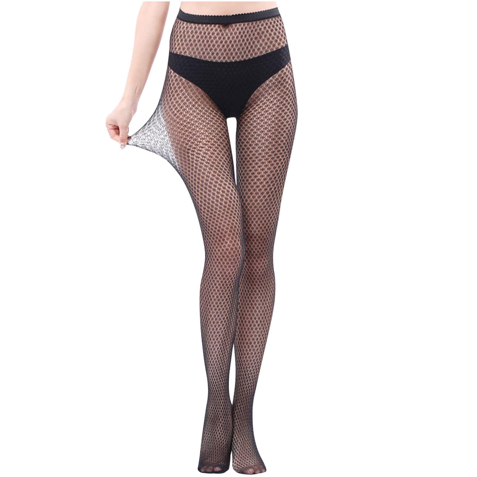 Sexy Mesh Lingerie for Women - High Waist Fishnet Stockings, Plus Size Sheer Tights | Perfect for Valentine's Day, Boudoir Photography & Sensual Nights
