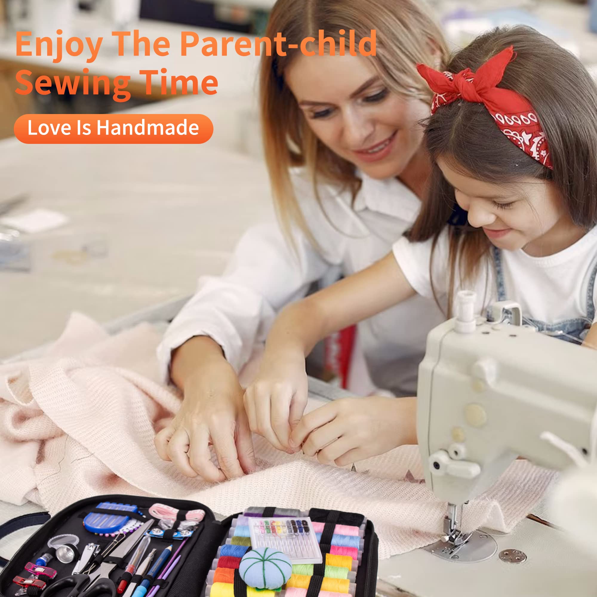 TALERLUV Complete Hand Sewing Kit for Beginners & Adults - Essential DIY Sewing Supplies with Needles, Threads & Tools for Travel, Emergency Repairs & Home Crafts | Perfect for Clothing Fixes, Button Replacement & Small Projects