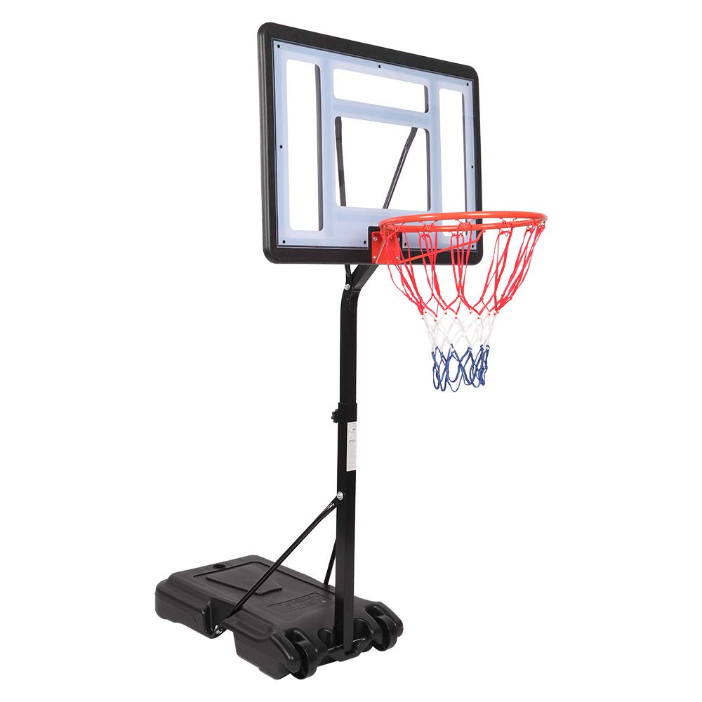 Adjustable Height Portable Basketball Hoop System for Youth - Indoor & Outdoor Movable Basketball Stand with Backboard - Perfect for Driveway, Backyard, and Kids Sports Training