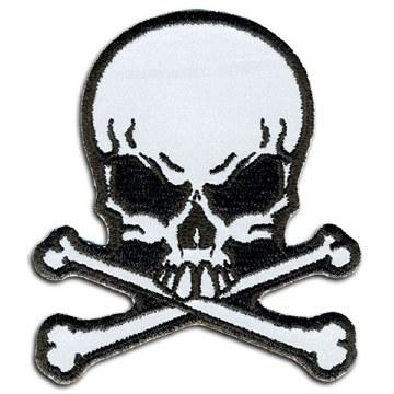 Reflective Skull Patch - High Visibility Embroidered Iron-On Badge for Jackets, Bags & DIY Crafts | Perfect for Night Safety & Gothic Fashion