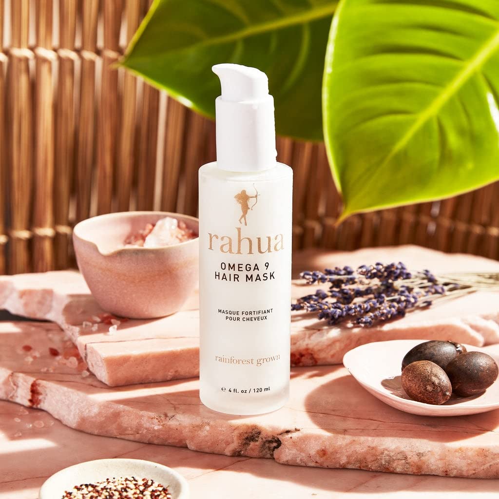 Rahua Strong Hair Rituals Set - Classic Shampoo & Conditioner (9.3 Fl Oz) + Omega 9 Hair Mask (4 Fl Oz) for Damaged Hair Repair | Sulfate-Free, Vegan Hair Care Kit for Dry, Frizzy Hair | Perfect for Daily Use & Salon-Quality Results at Home