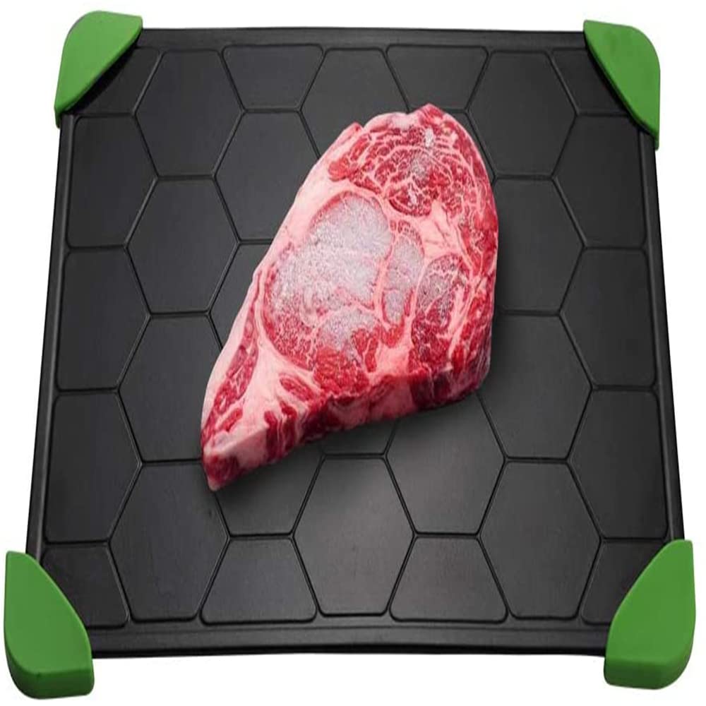 Best Rapid Defrosting Tray for Frozen Meat - Large Natural Thawing Plate for Safe Food Defrosting | Perfect for Kitchen, BBQ, Meal Prep & Quick Dinner Solutions