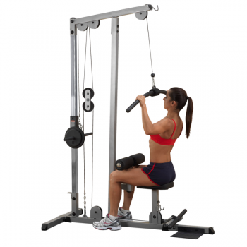 Body Solid GLM83 Plate Loaded Lat Pulldown Machine for Home & Commercial Gym - Strength Training Equipment for Back & Arm Workouts
