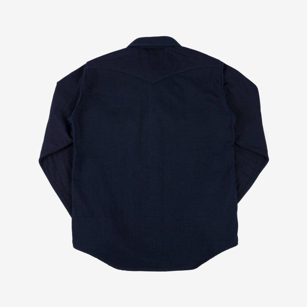 Iron Heart IHSH 368 14oz Double Cloth Western Shirt - Premium Denim Workwear for Men | Durable Indigo Shirt for Cowboy, Ranch & Outdoor Activities