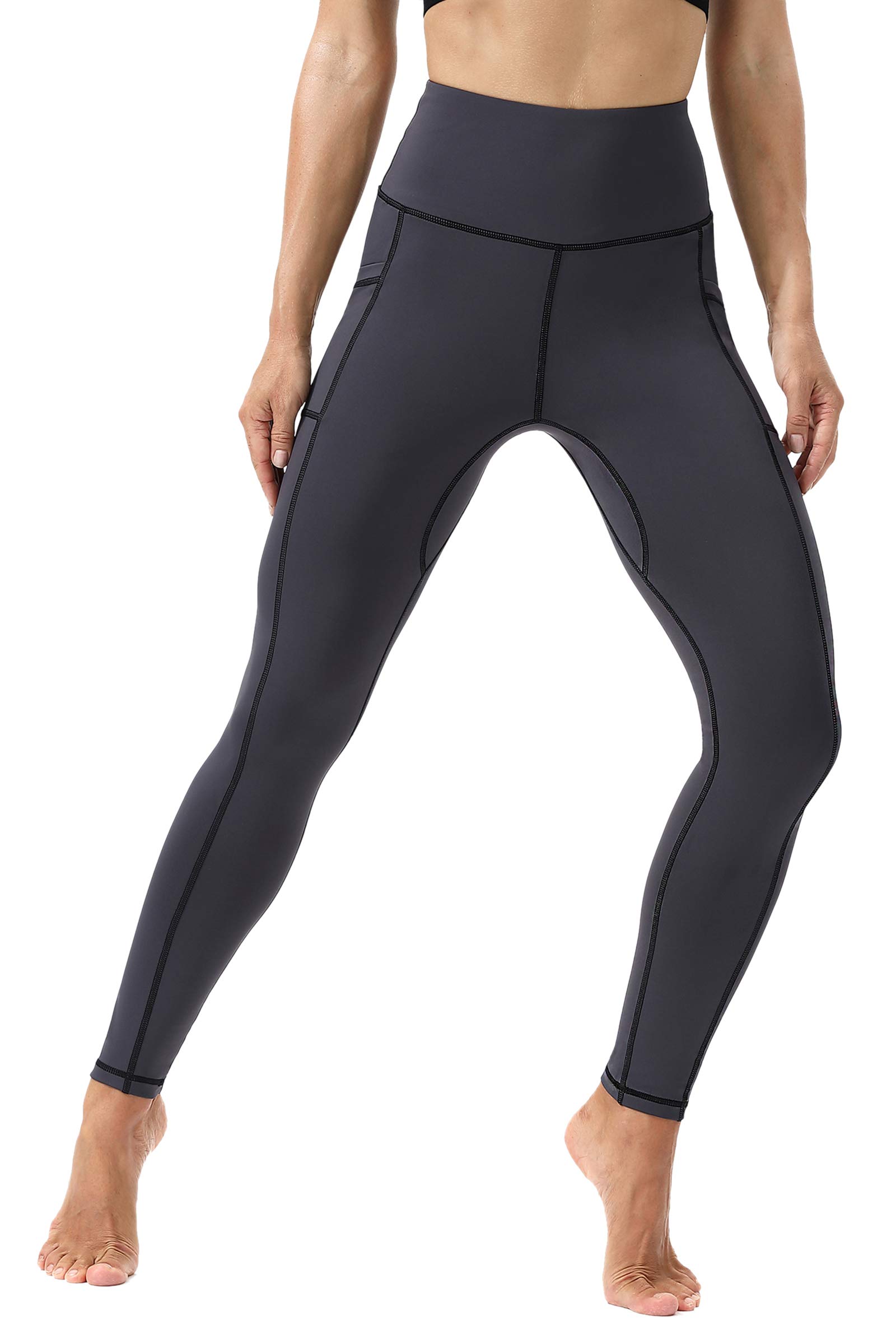 TYUIO High Waist Yoga Pants for Women with Pockets - Stretchy Running Workout Leggings - Perfect for Gym, Yoga & Everyday Wear