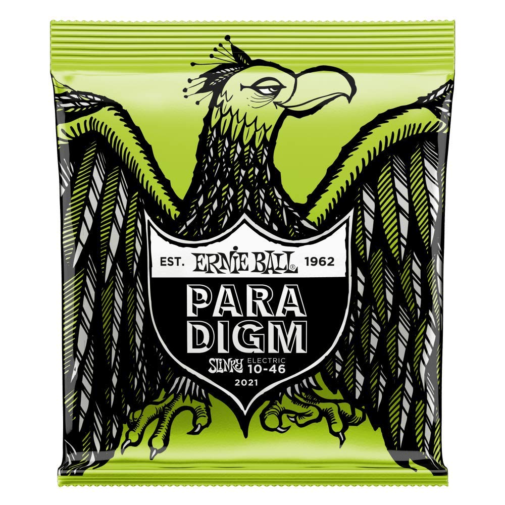 Ernie Ball Paradigm Regular Slinky 10-46 Gauge Electric Guitar Strings (P02021) | Durable Coated Strings for Rock, Blues & Studio Recording