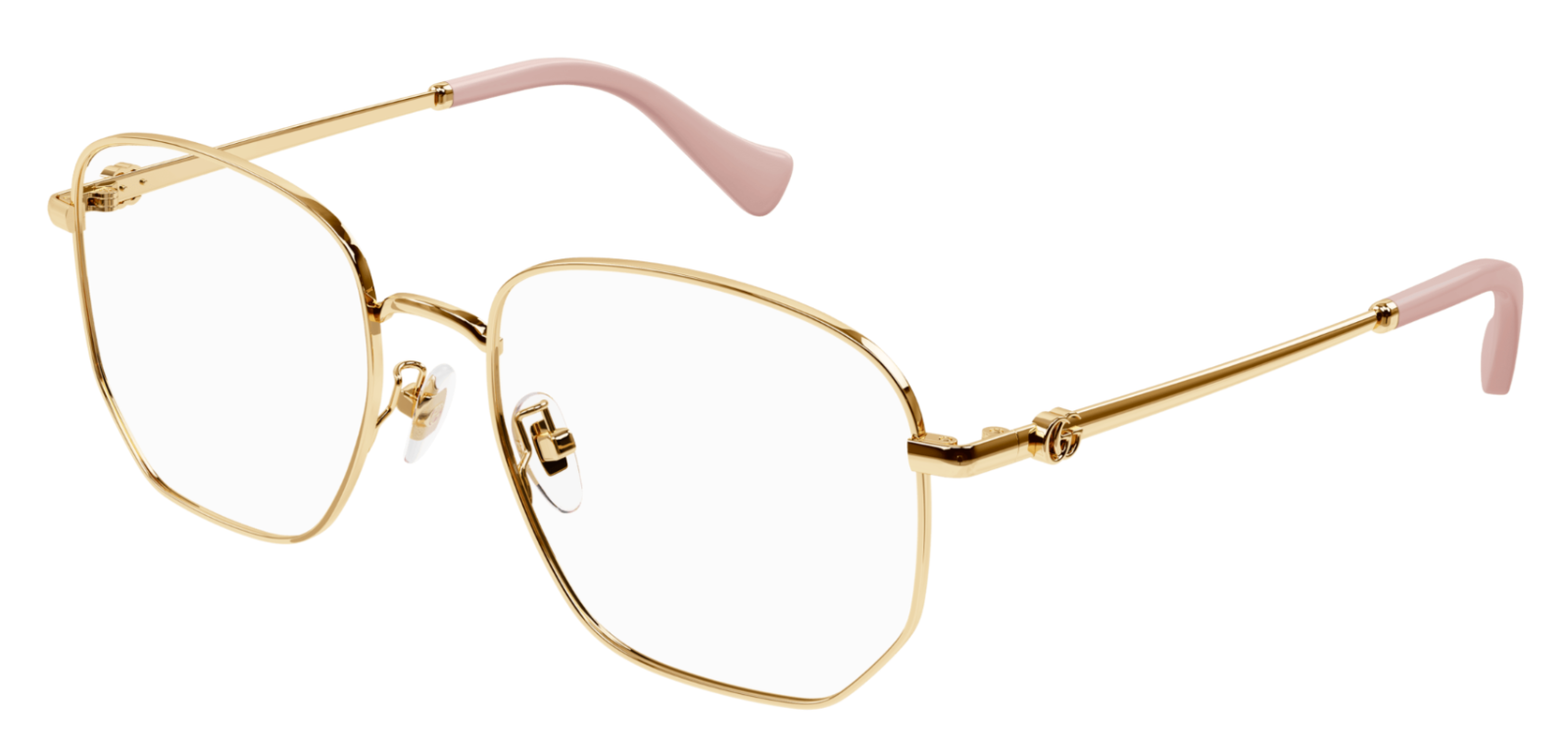 Gucci GG1420OK 003 Gold Square Frame Women's Eyeglasses | Fashion Sunglasses for Women | Perfect for Everyday Wear, Office & Outdoor Activities