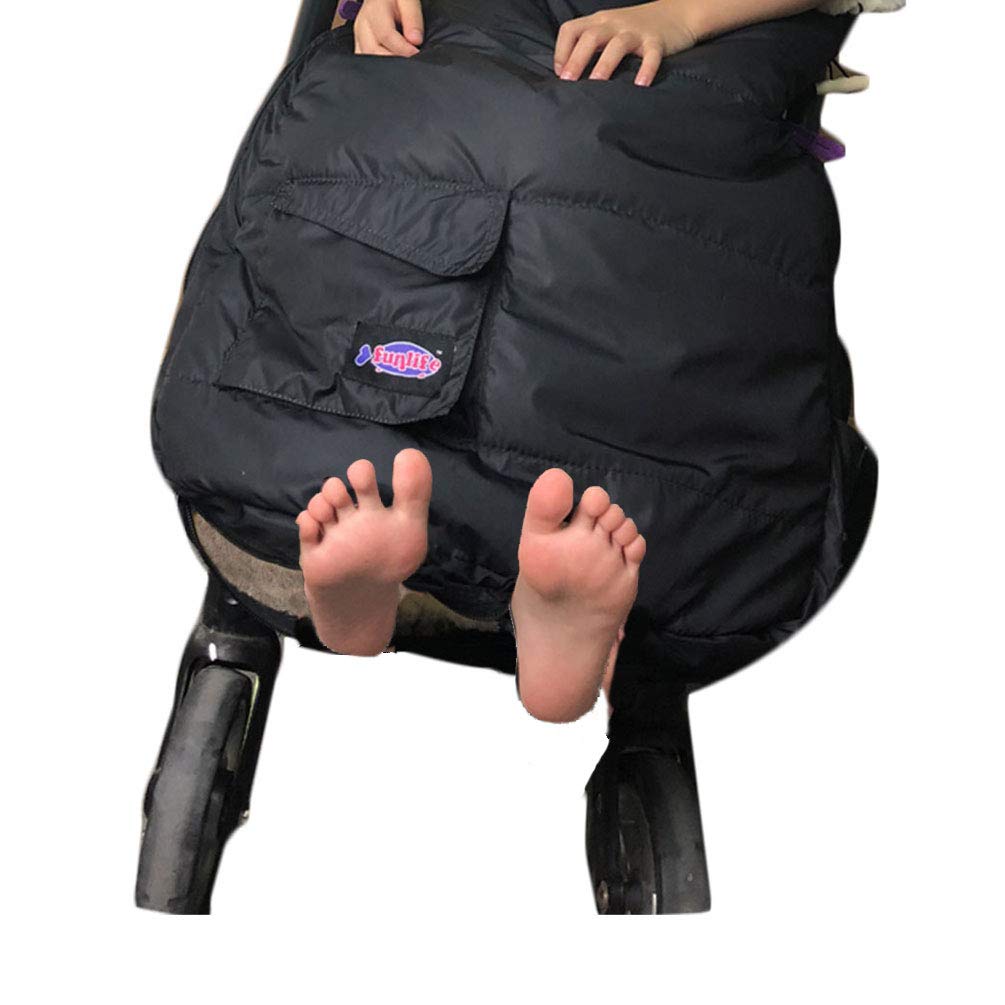 3 in 1 Australia Sheepskin Footmuff for Baby Strollers - Weatherproof & Adjustable Temperature Stroller Bunting Bag - Premium Lambskin Travel Accessory for Infants - Perfect for Winter Walks, Outdoor Adventures & Car Seat Compatibility