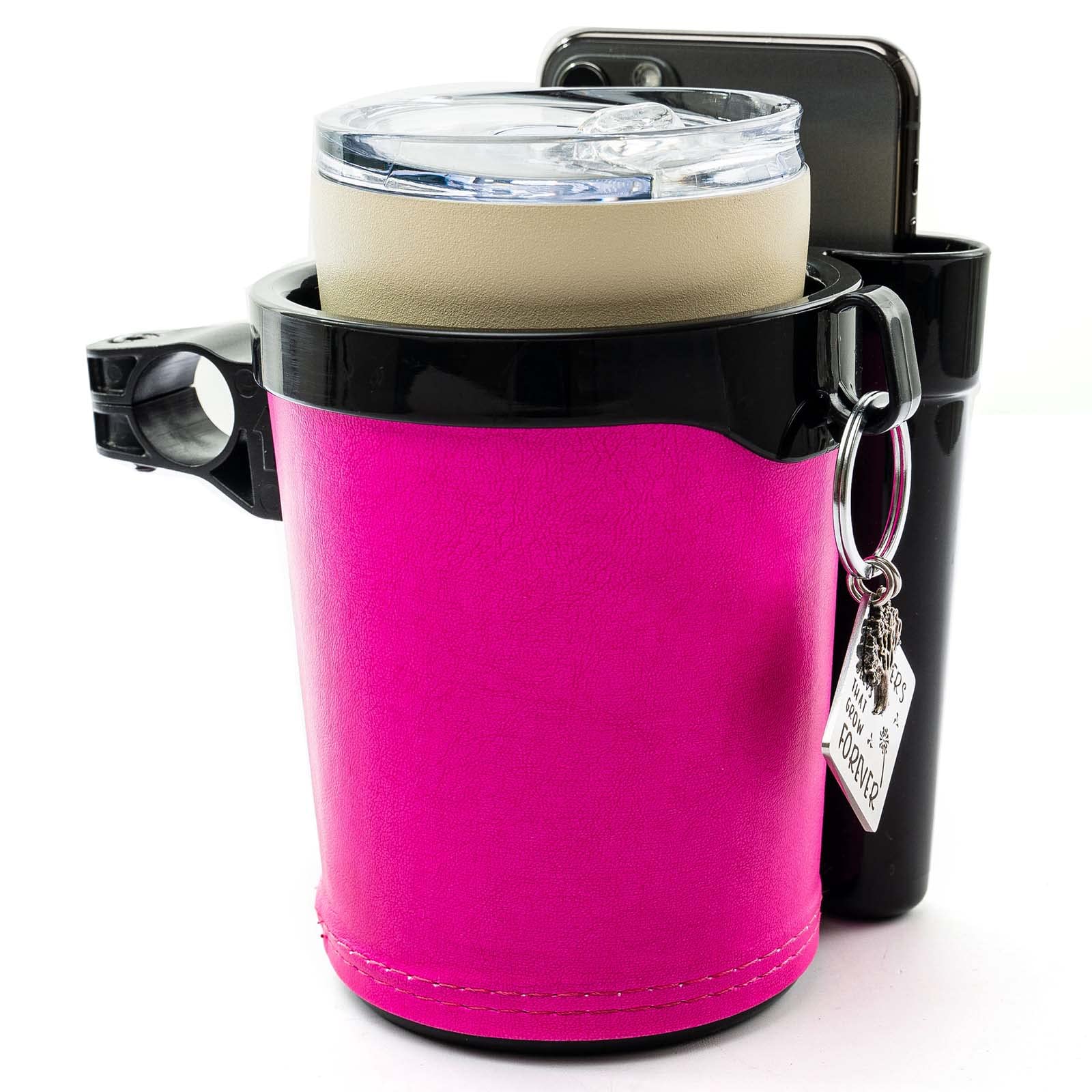 **Adjustable Bike Cup Holder with Phone & Key Holder - Universal Fit for Bicycle, Motorcycle, Scooter & Boat - Perfect for Commuting, Outdoor Adventures & Water Sports**