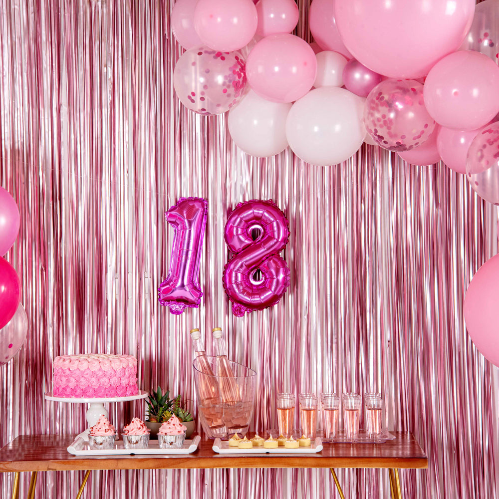 Balloonify Pink Mylar Number 1 Balloon - 16 Inch Large Foil Balloon for Birthday Party Decorations, Baby Shower, Anniversary & Celebration Events - 1 Count Box