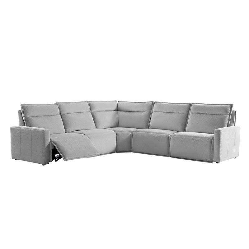 Essentia Power Reclining Corner Sofa - Easy Care Fabric Sectional Couch with USB Charging for Living Room, Home Theater & Family Room Comfort