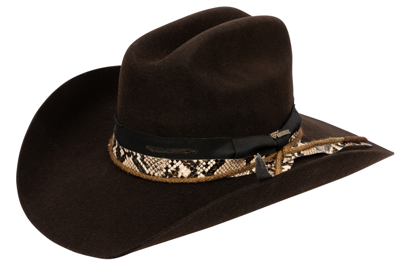 Bullhide Texas Hold Em' Felt Cowboy Hat - Chocolate Brown Western Style Hat for Men & Women - Perfect for Rodeo, Country Music Festivals, and Outdoor Adventures