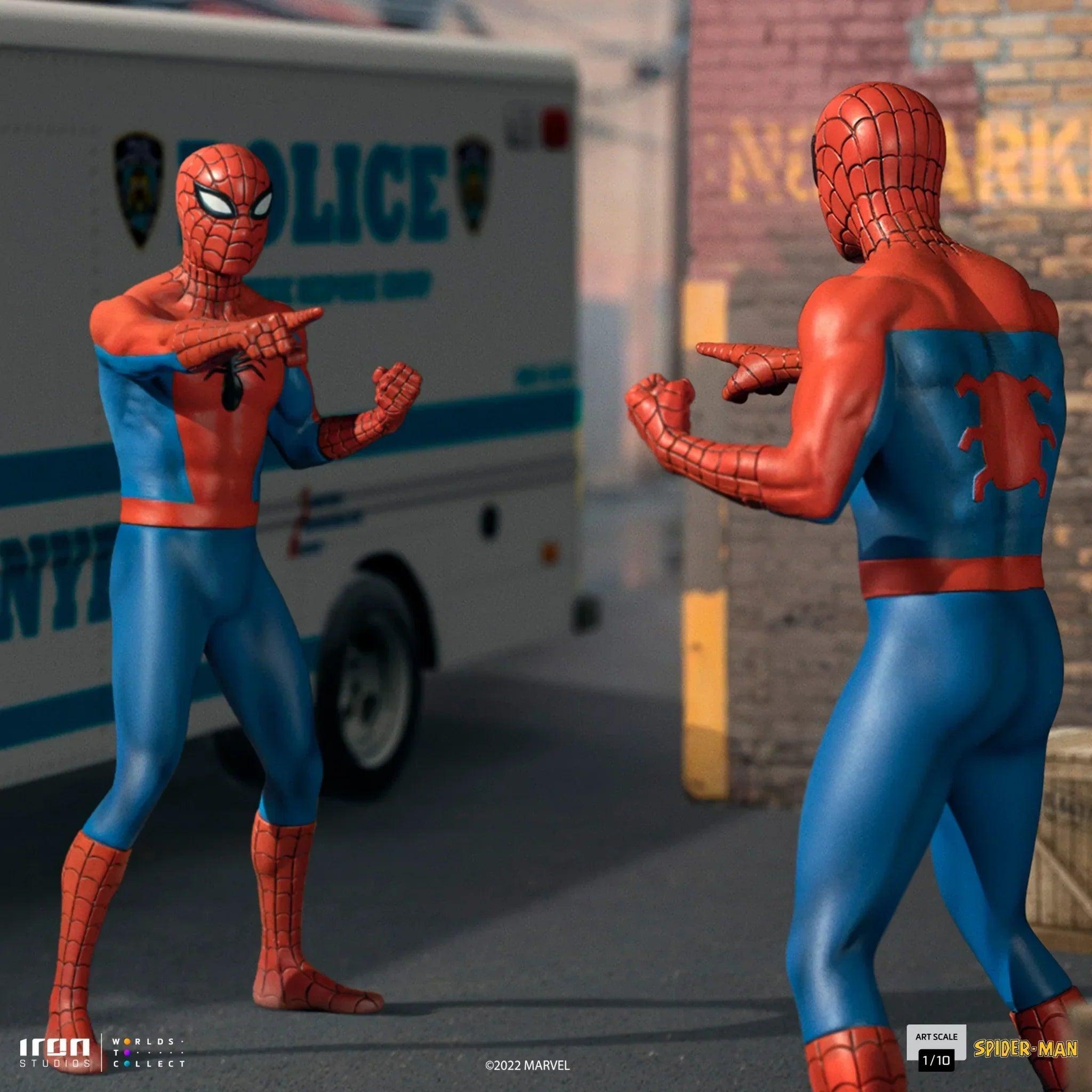Iron Studios Spider-Man 60s Animated Series BDS Art Scale 1/10 Statue - Collectible Marvel Superhero Figure for Display & Home Decor