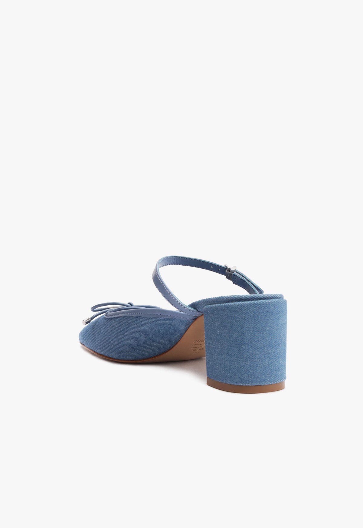 Arissa Women's Denim Block Heel Mule Shoes - Comfortable Slip-On Loafers for Casual Outfits & Everyday Wear