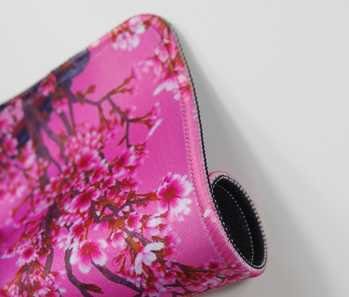 Blooming Cherry Blossoms Mouse Pad with Mount Fuji Design - Non-Slip Gaming & Office Desk Mat for Computers, Laptops - Perfect for Home, Office, and Anime Lovers