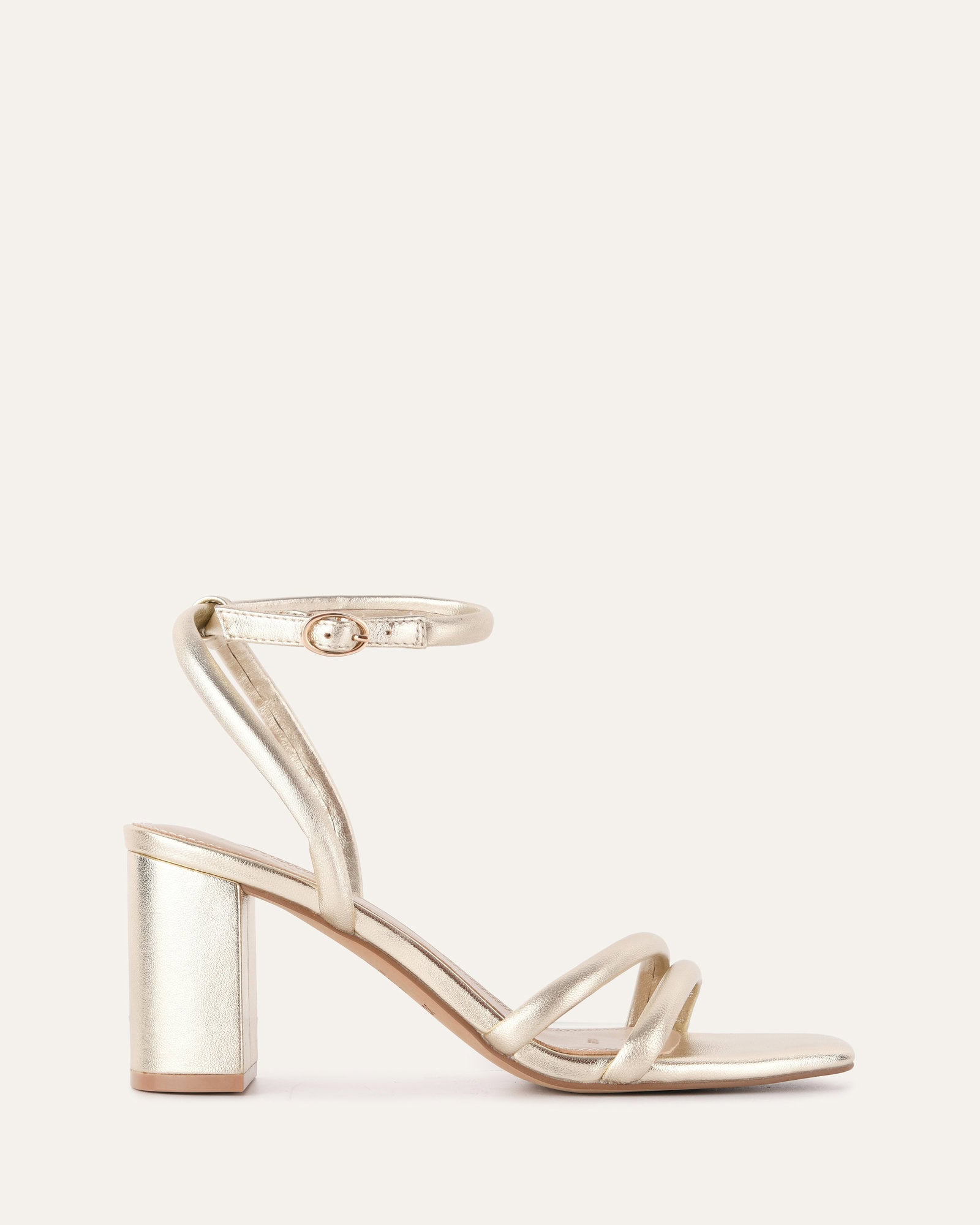 Nino High Heel Sandals for Women - Soft Gold Leather Strappy Summer Dress Shoes | Perfect for Weddings, Parties & Beach Vacations