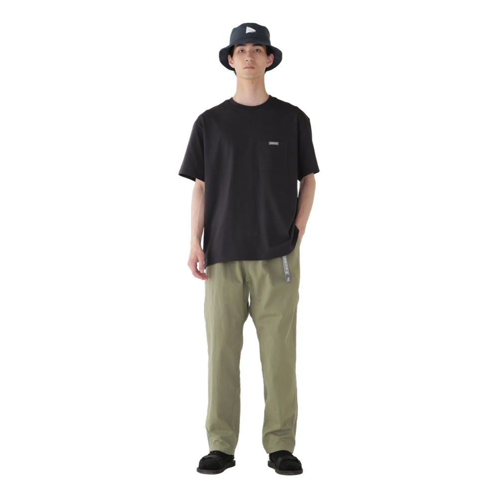 GRAMICCI x ANDWANDER Backprint Tee - Black Men's Graphic T-Shirt for Outdoor Adventures & Streetwear Fashion