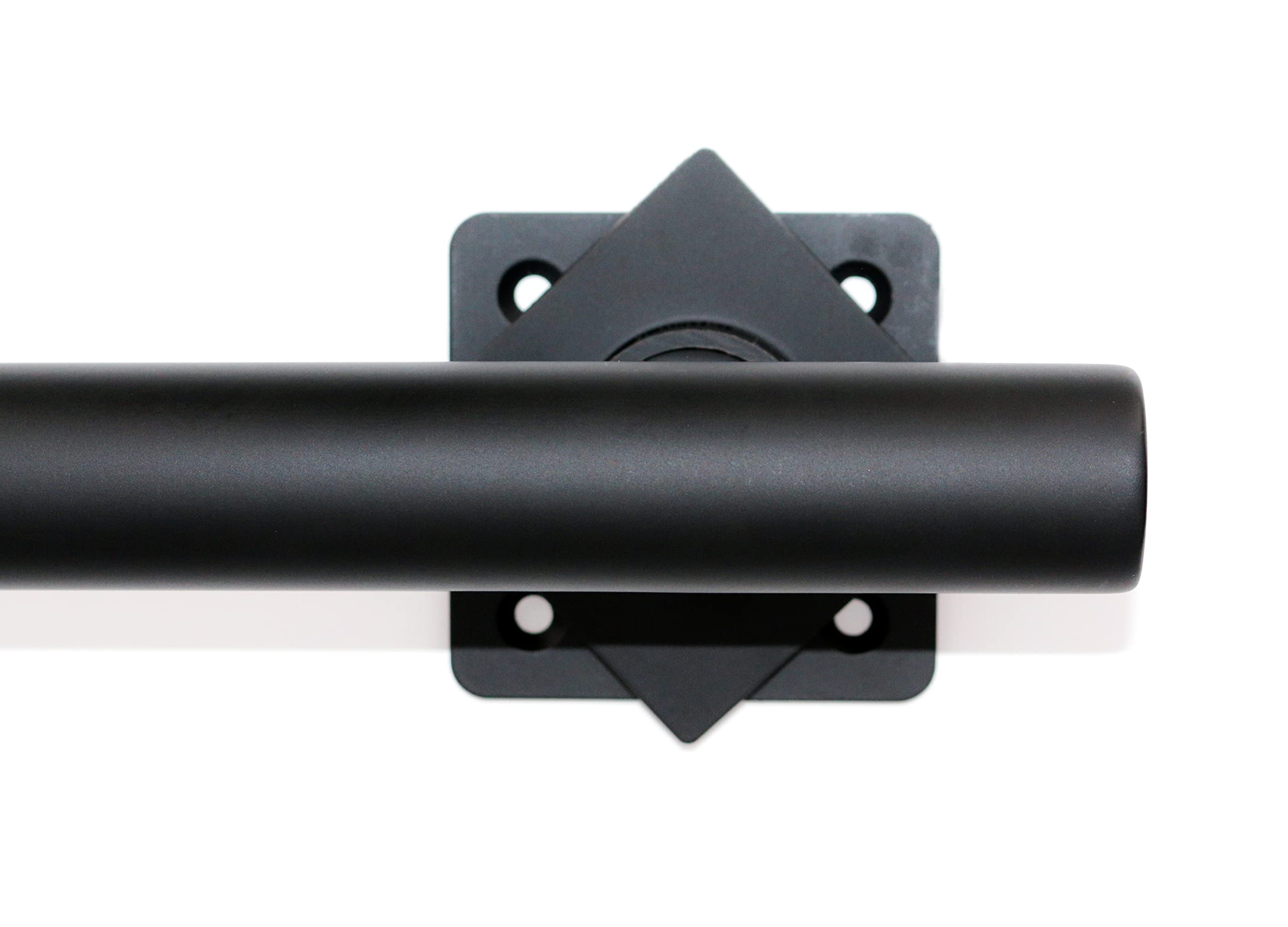 36-inch Coronado Designer Straight Bathroom Shower Grab Bar with Decorative Square Flanges - Matte Black Safety Handle for Elderly & ADA Compliant - Perfect for Bathroom, Shower and Tub Accessibility