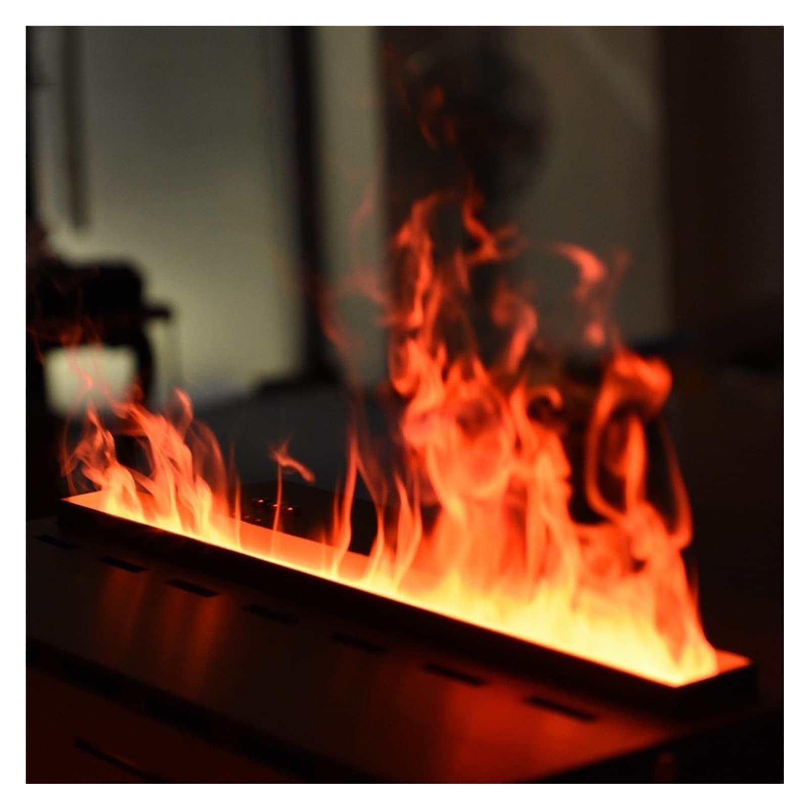 3D Simulation Flame Electric Fireplace - Recessed LED Tabletop Fireplace with 3 Color Changing Modes & Water Vapor Effect for Home Decor, Living Room, Bedroom, Office Warmth and Ambiance