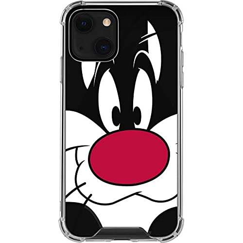 Skinit Clear Phone Case for iPhone 13 Mini - Officially Licensed Looney Tunes Sylvester Design | Slim Protective Cover for Everyday Use & Showcasing Your Style